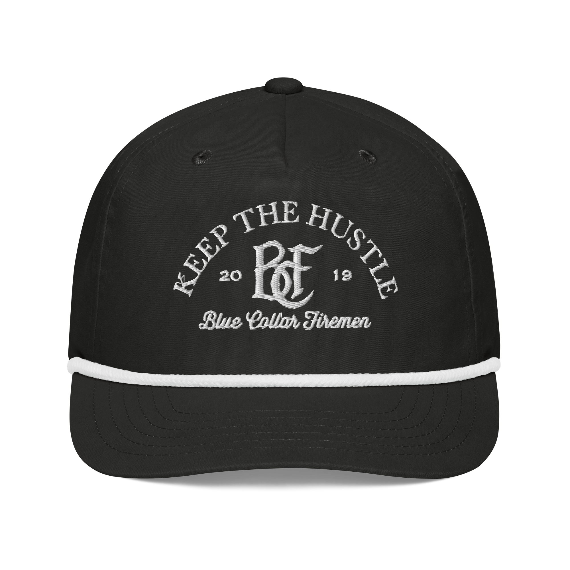 Keep The Hustle Golf Hat Blue Collar Firemen