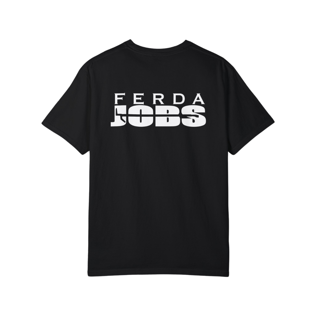 FERDA Jobs T-Shirt (Black & White) – Blue Collar Firemen