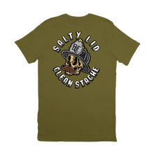 Load image into Gallery viewer, Salty Lid Clean Stache Tee (Olive Green)
